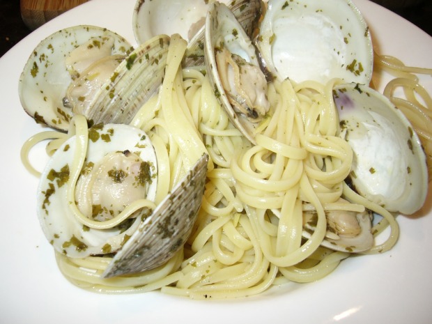 My home-cooked linguine with clams